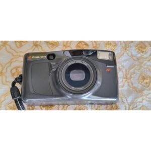 Chinon Pocket Zoom point & shoot 35mm film camera - 38-60mm- works, but... READ!